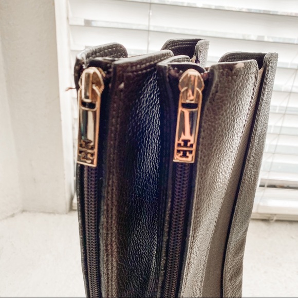 Like new! Tory Burch Brown Leather Knee High Riding Boots Women's Size US 5 - Picture 6 of 9
